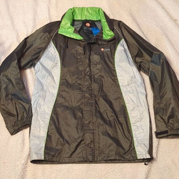 Vintage Lipner All Weather Gear Spell Out Waterproof Outdoor Zipper Jacket - Picture 1 of 11